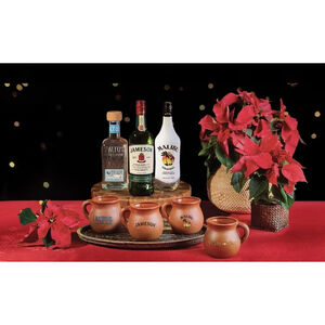 4- Clay Coffee Mugs Jarritos. Pernod Ricard. Hot Or Cold Liquid. NIB